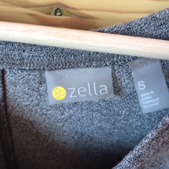 Zella Amara Reversible Ruched Tee Gray Size Small - Picture 4 of 9